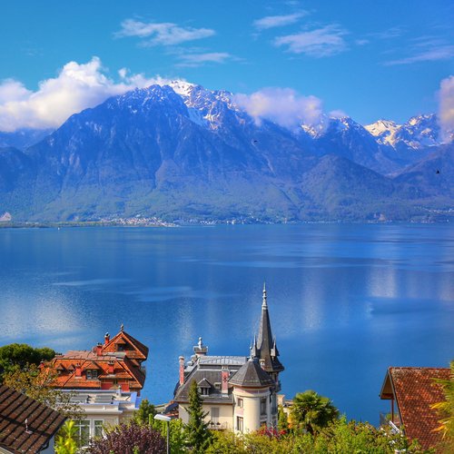 Lausanne Swiss Riviera Montreux Lake Geneva