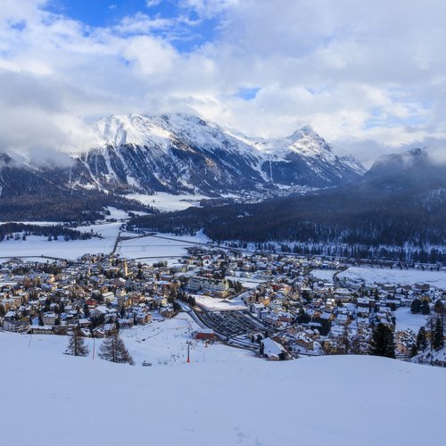 St Moritz in Winter and Snow