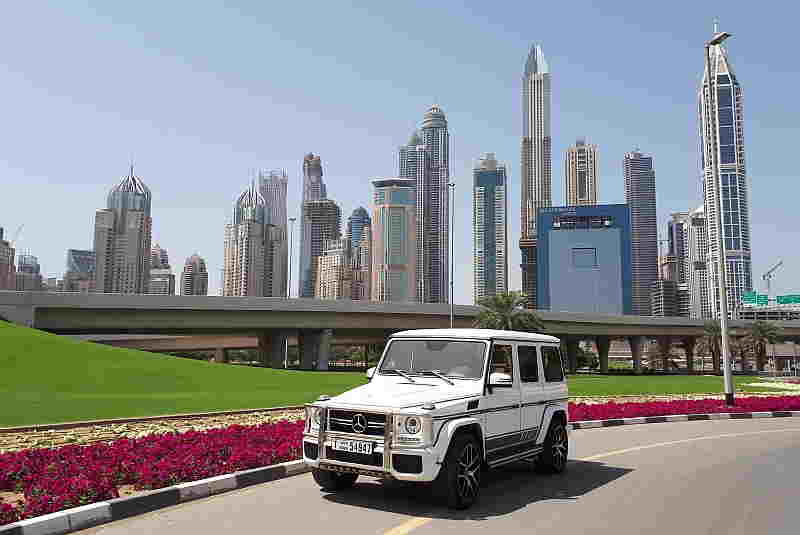 Mercedes G63 auf der Stadt-Tour Dubai
